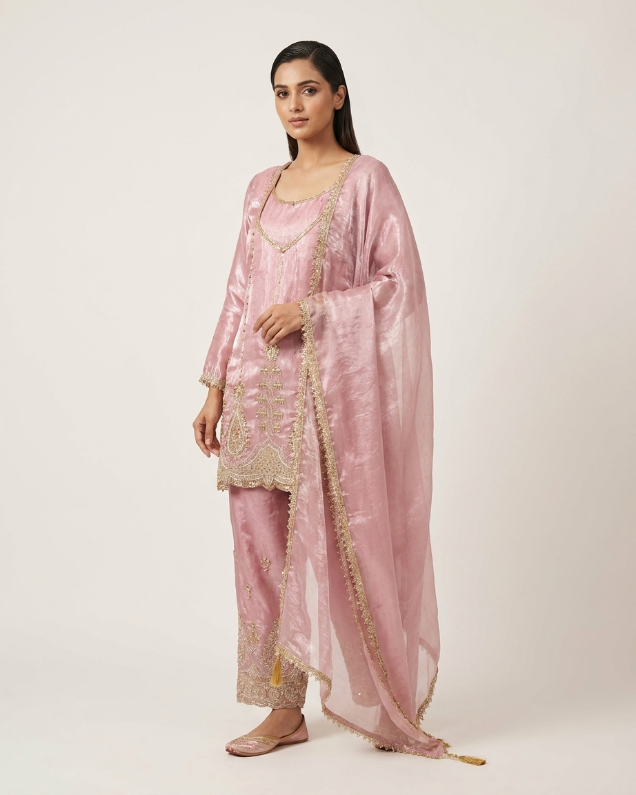 Blush Pearl Festive Suit Set
