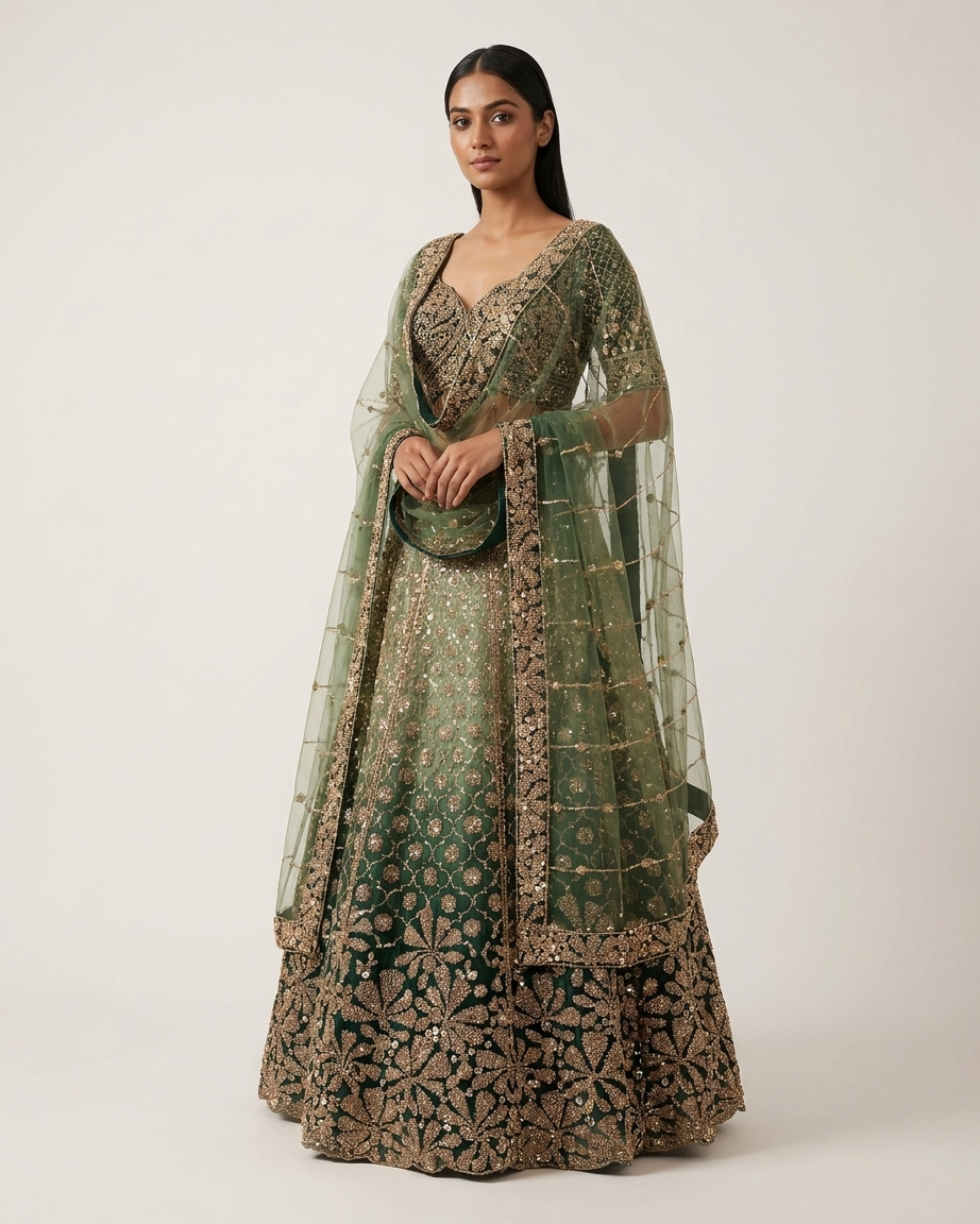 Emerald Royale Lehenga