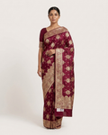 Royal Wine Zari Saree