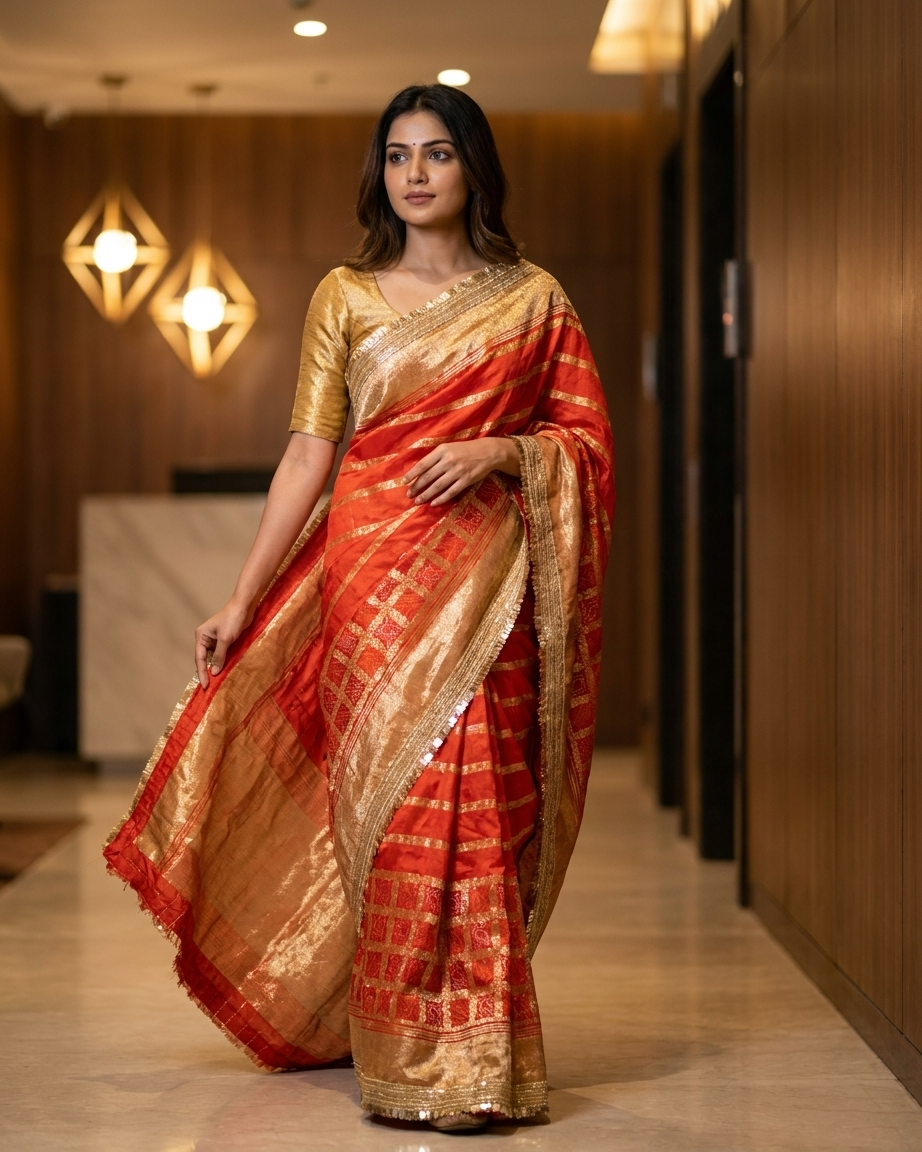 Scarlet Heritage Banarasi Saree