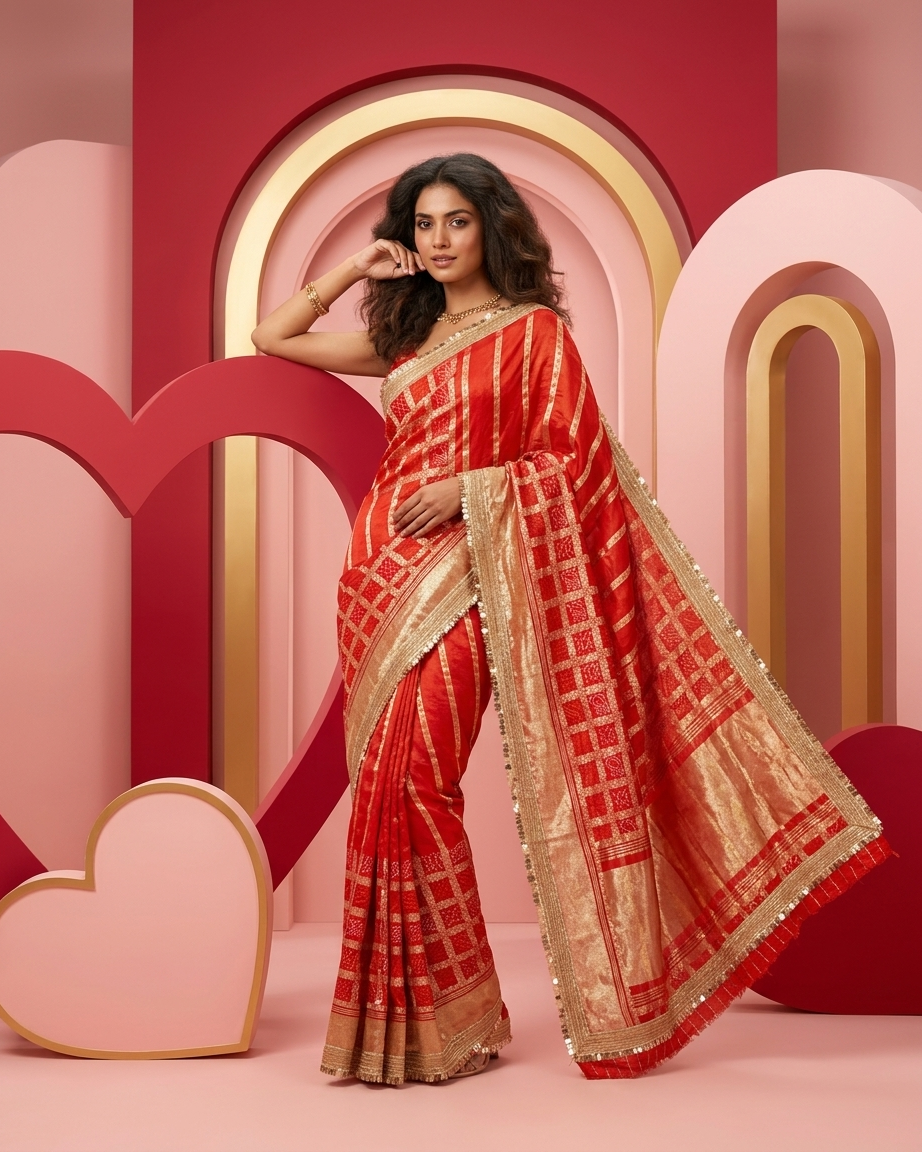 Scarlet Heritage Banarasi Saree